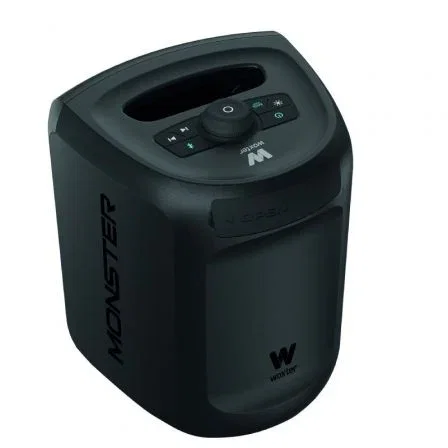 Woxter Monster Altavoz Portátil Bluetooth 5.3 60W con Micrófono Karaoke, USB-C, Tarjeta SD y Luces LED